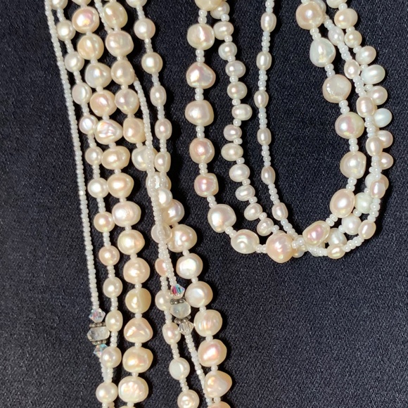 Freshwater Pearl, Crystal, and Sterling Jewelry Se - Picture 3 of 9